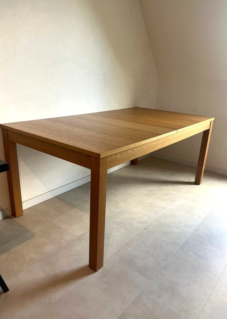 Uitschuifbare tafel IKEA 175 tot 260  x 95, Modern Eikenfineer, 150 à 200 cm, Cinq personnes ou plus, Enlèvement
