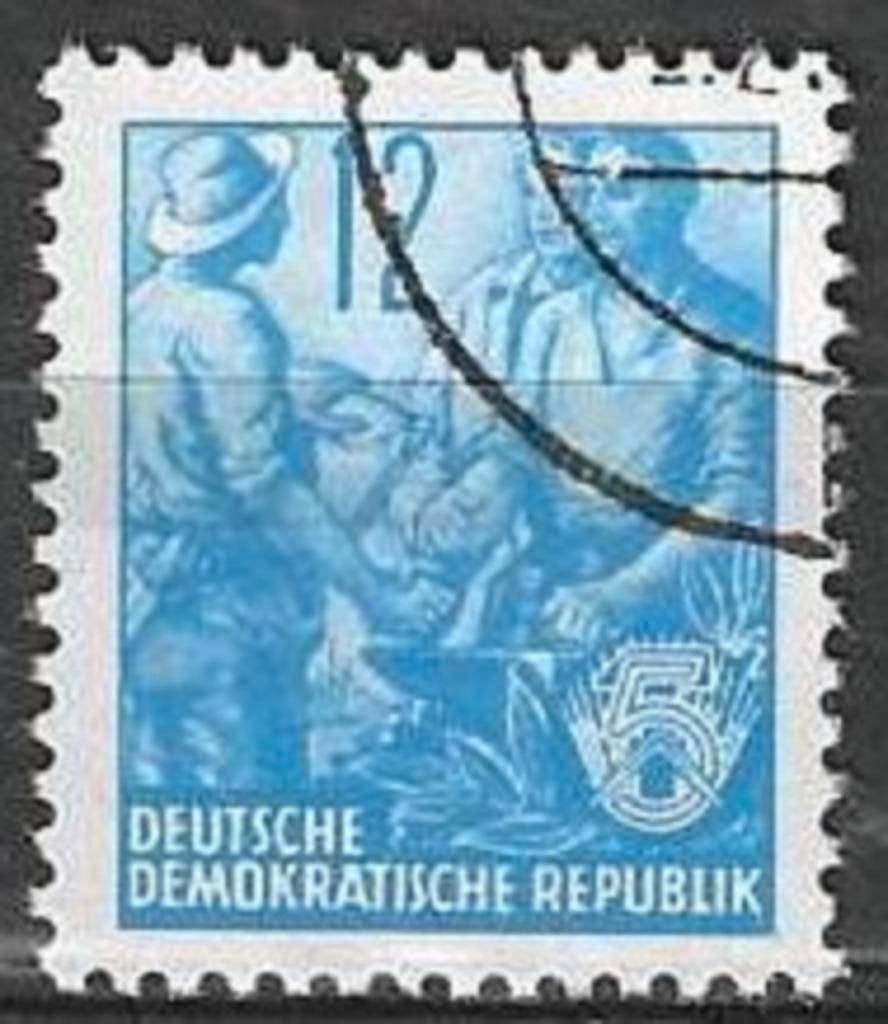 Duitsland DDR 1953 - Yvert 122 - Vijfjarenplan (ST), Verzenden, DDR, Gestempeld