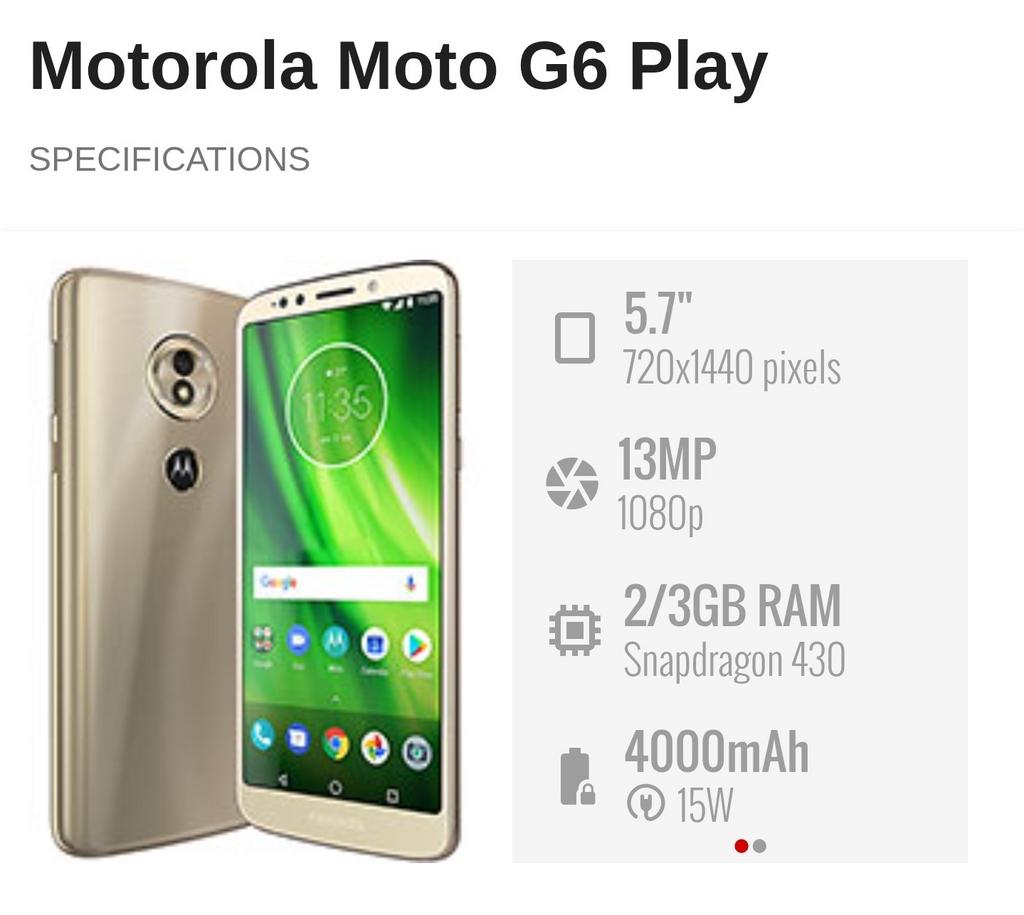 Motorola M3750, Moto G6 (2018), Android 8/9, Télécoms, Téléphonie mobile | Motorola, Enlèvement ou Envoi