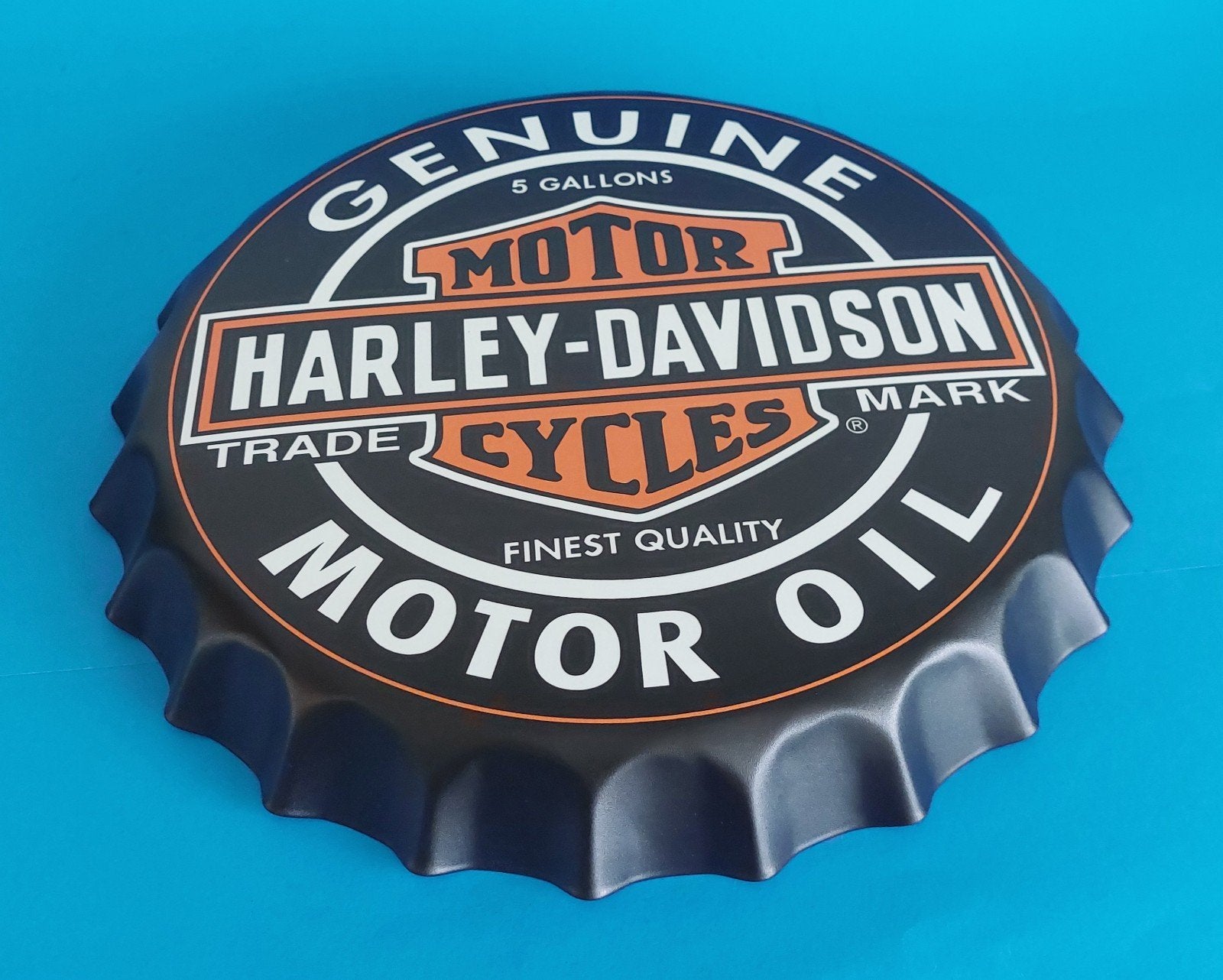Harley Davidson metalen wanddecoratie, Ophalen of Verzenden, Nieuw, Reclamebord