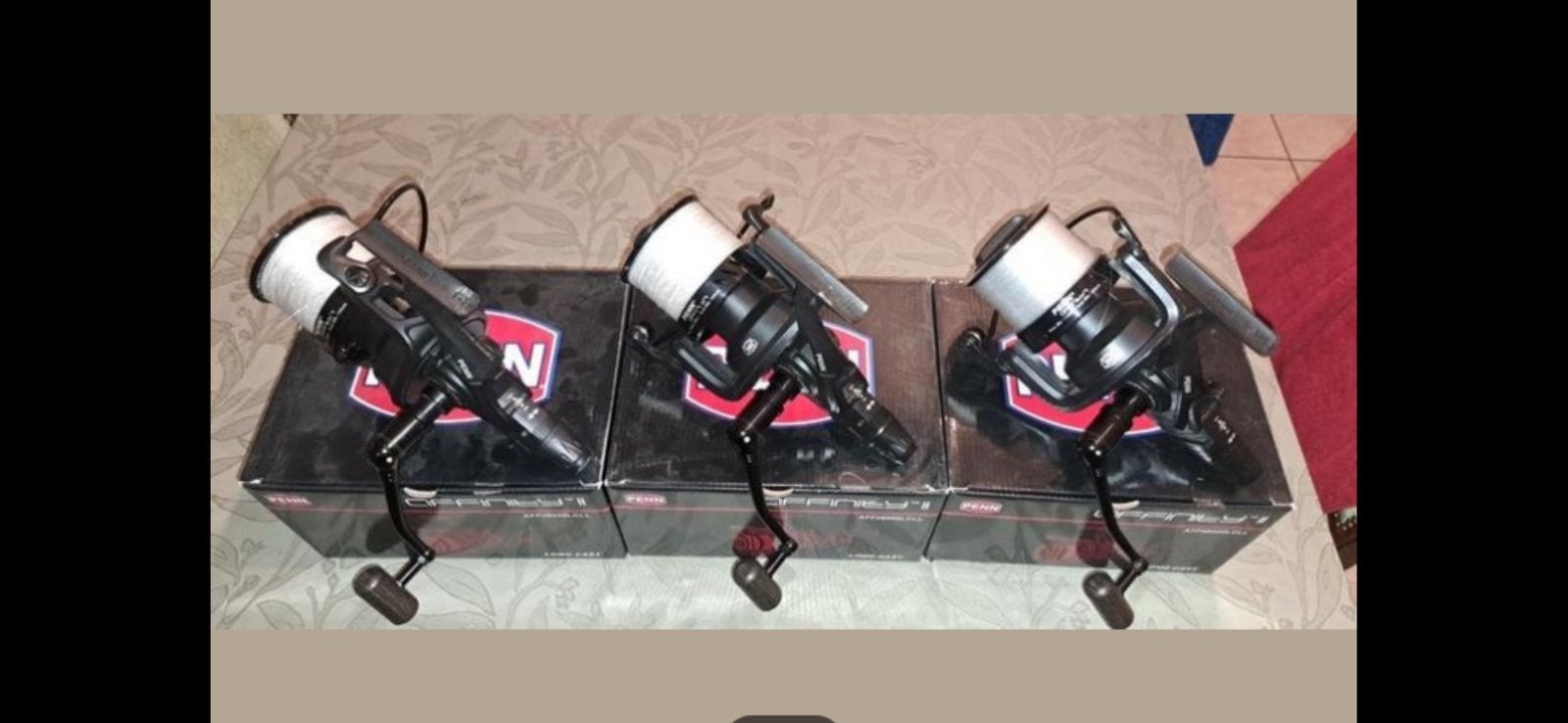 Penn affinity III 8000 liveliner, Ophalen, Gebruikt