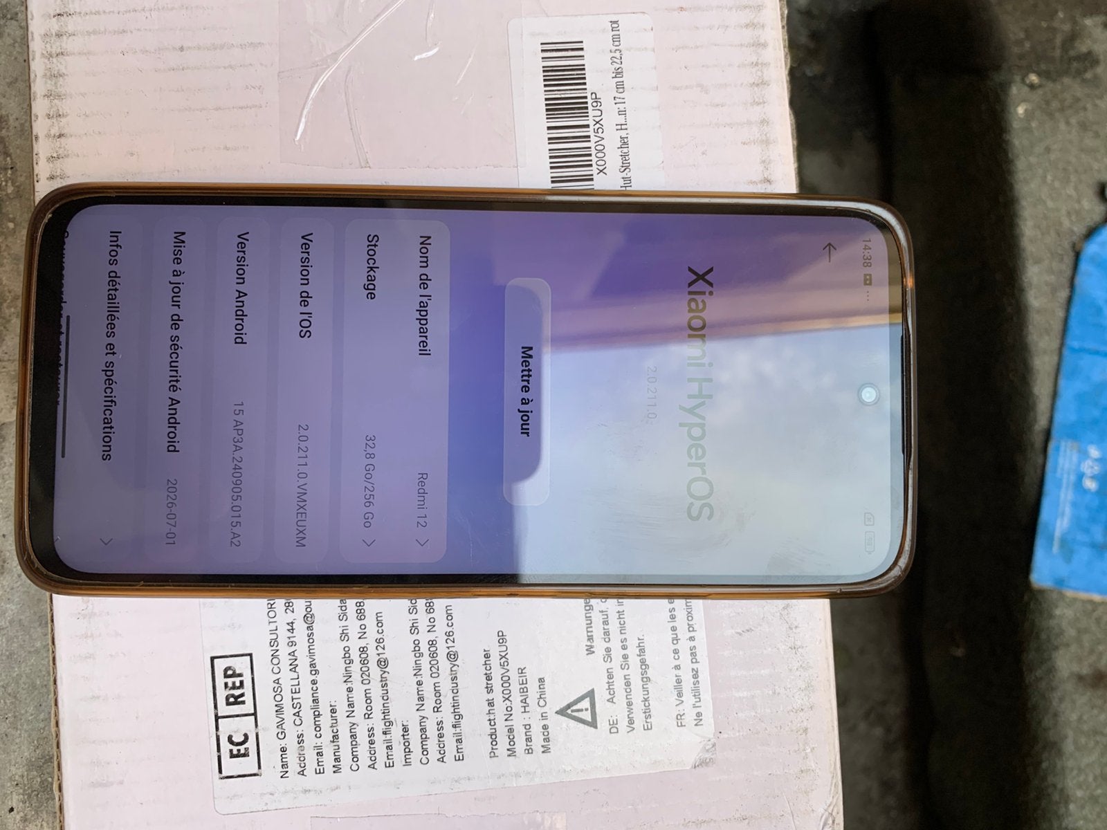 Redmi 12 couleur noir stockage 256gb comme neuf, Télécoms, Enlèvement ou Envoi, Comme neuf, Noir