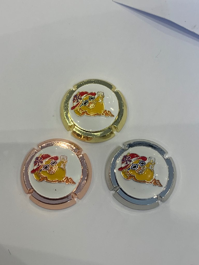 3 champagne capsules bijou style piot thomas, Enlèvement ou Envoi