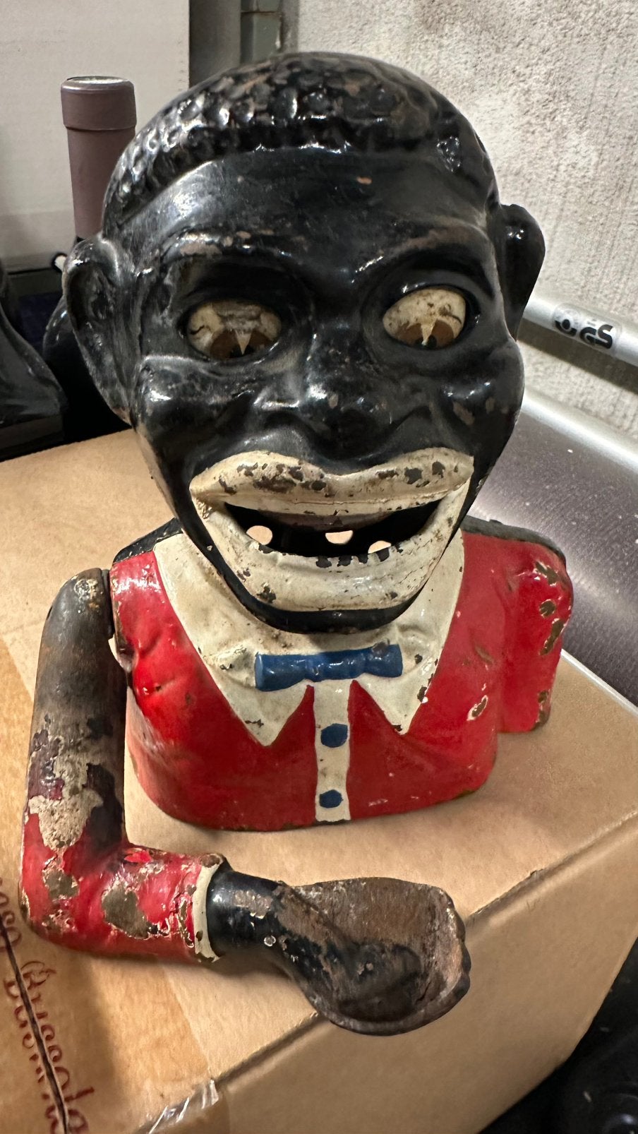 Jolly nigger bank spaarpot, Ophalen of Verzenden, Gebruikt