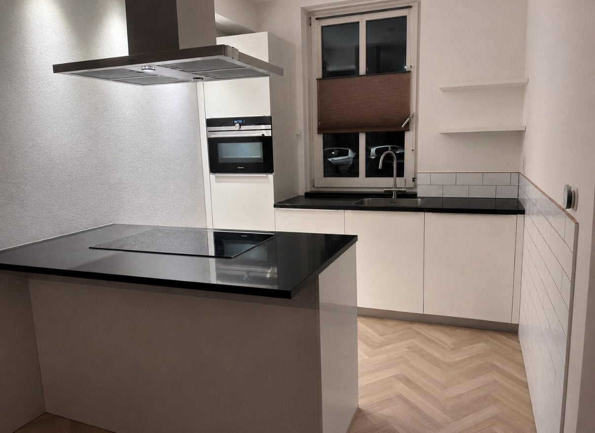 Cuisine complète avec îlot de cuisson + Siemens + DÉMONTÉ