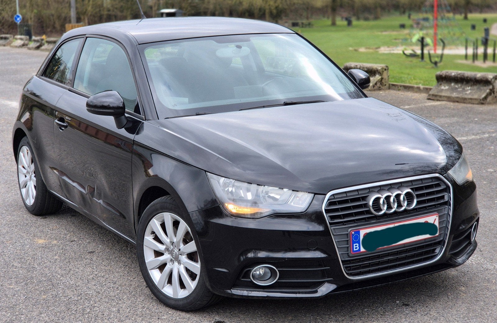 audi A1 16tdi 2010.130mkm 1prop gps clima 4500€, Euro 5, A1, Boîte manuelle, Noir