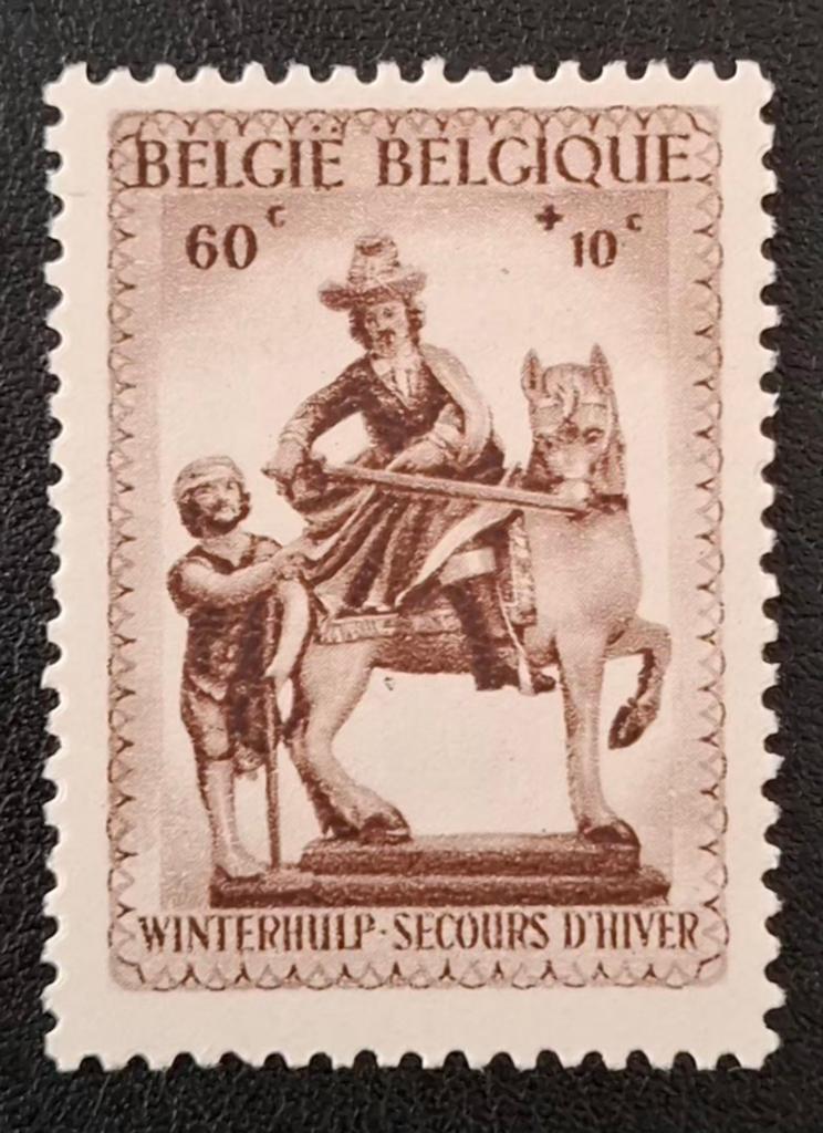 Belgique : COB 586-V3 ** Secours d'hiver No 3 1941., Sans timbre, Neuf, Enlèvement ou Envoi, Non oblitéré