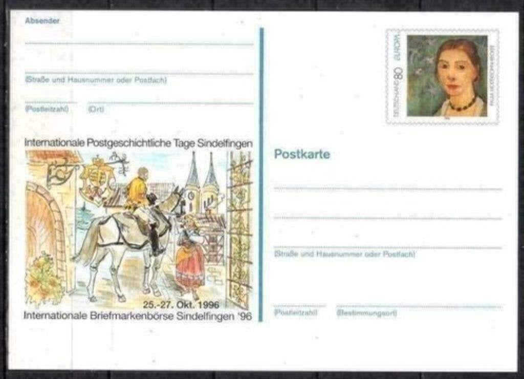 Duitsland 1996 - Yvert 1686 - Europazegel op postkaart (PF), Postzegels en Munten, Verzenden, Postfris