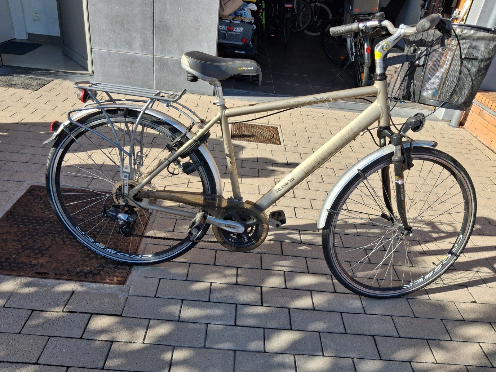 mooie nette herenfiets, Fietsen en Brommers, Ophalen, Gebruikt, Overige merken, Versnellingen