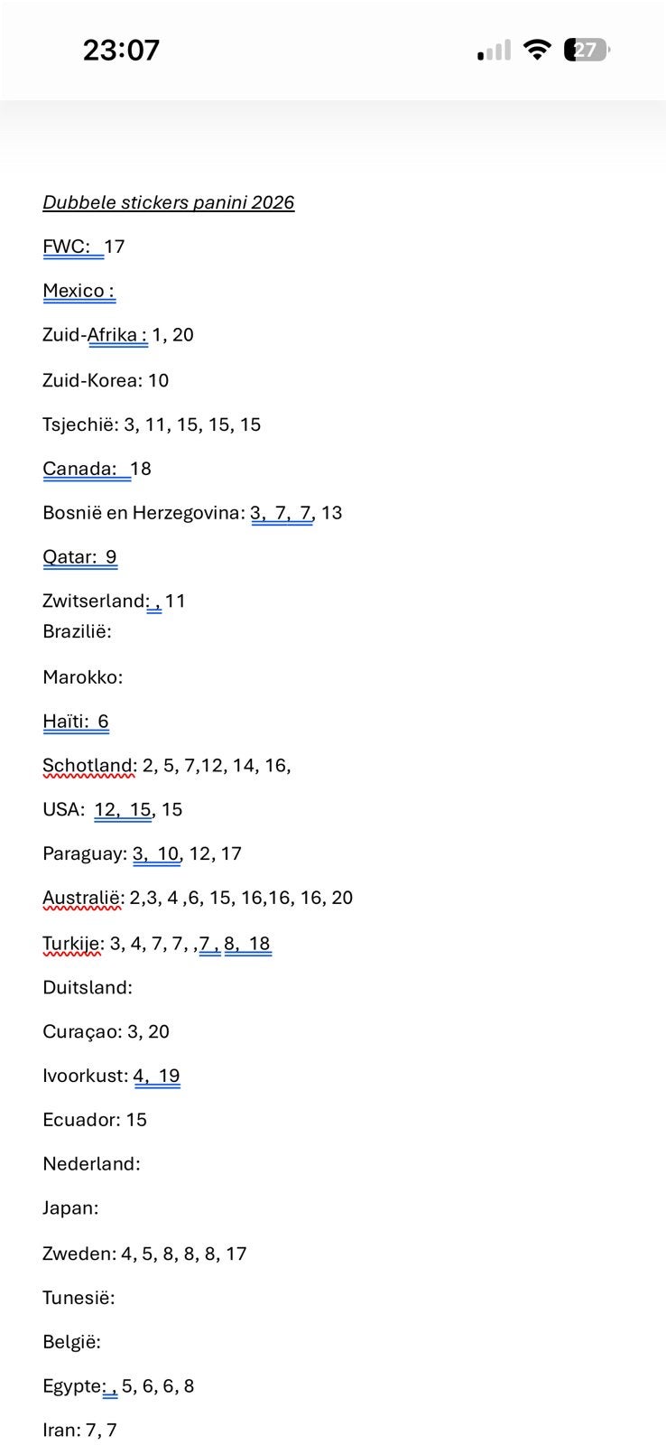 Panini stickers ruilen wk 2026, Ophalen of Verzenden, Nieuw