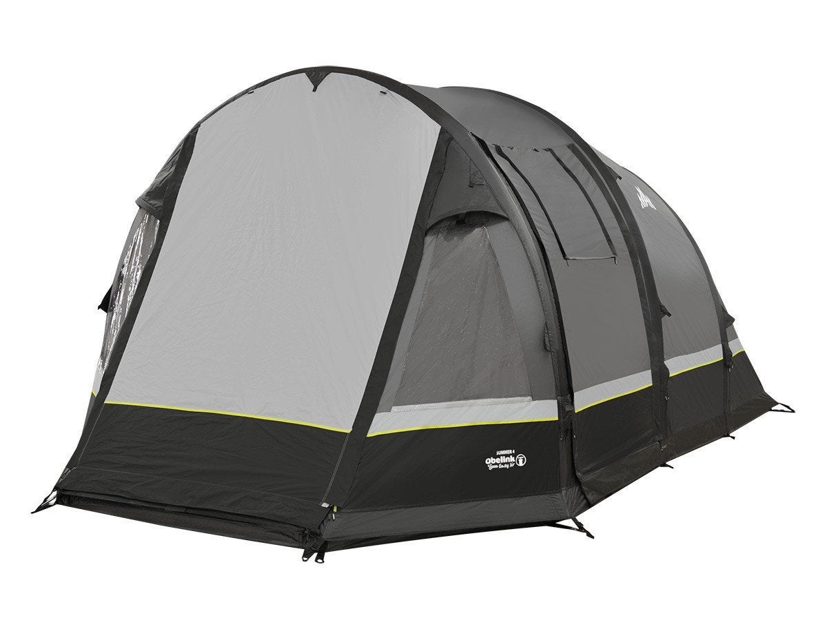 Obelink Summer 4 Easy Air opblaasbare 4-persoons tunneltent, Caravans en Kamperen, Ophalen, Zo goed als nieuw, Tot en met 4