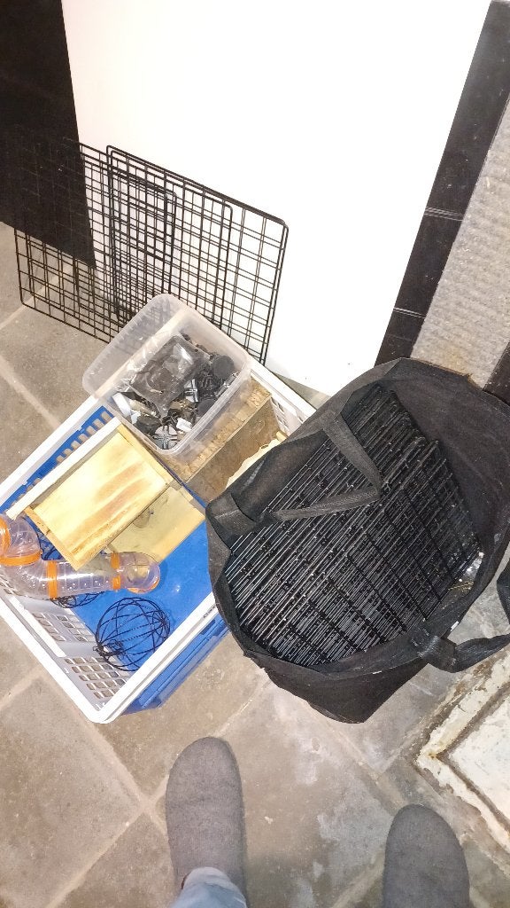 Draadkubuskooi cavia's + extra's, 110 cm of meer, Zo goed als nieuw, Cavia, Ophalen