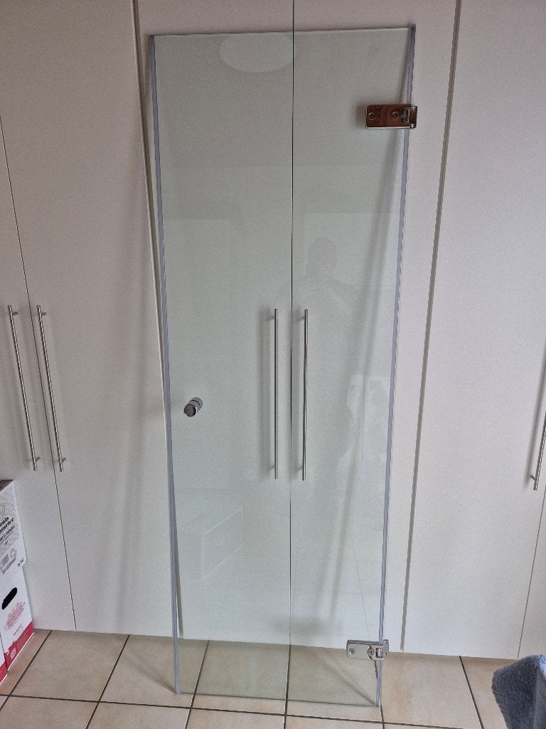 Glazen douchedeur, Ophalen, Zo goed als nieuw, Glas, Douche