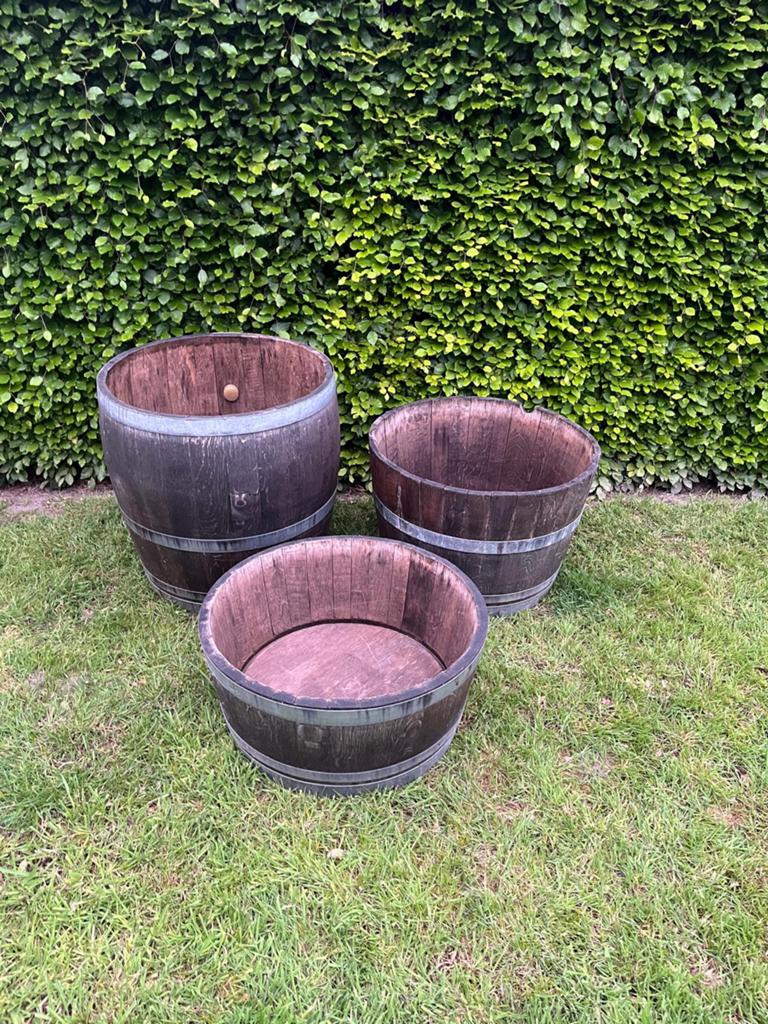 Set houten wijnvaten, Rond, Comme neuf, Enlèvement, Bois