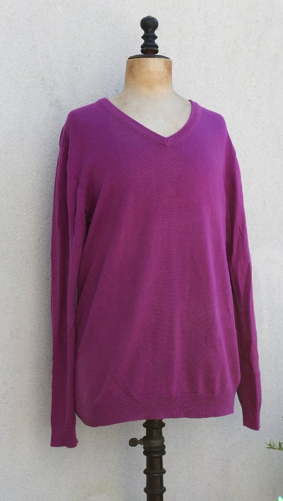 Pull homme rose foncé Taille L, Enlèvement ou Envoi, Rose, Comme neuf, Taille 48/50 (M)