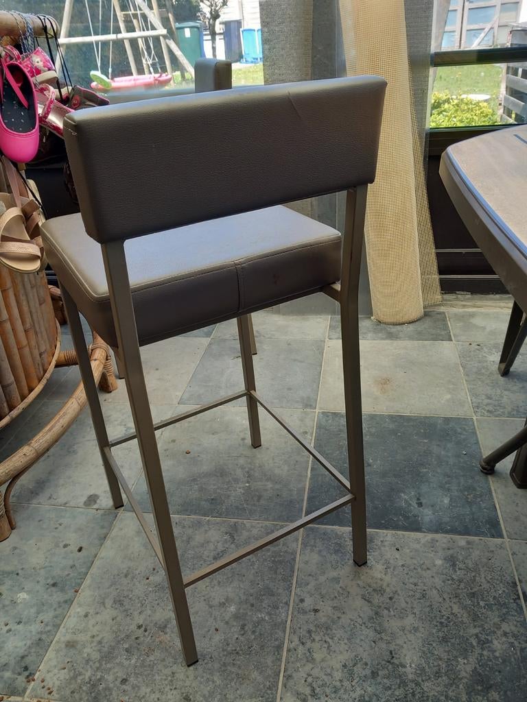 Barkrukken prijs lederen hoogte zitvlak 65cm breeder 38cm, Huis en Inrichting, Ophalen