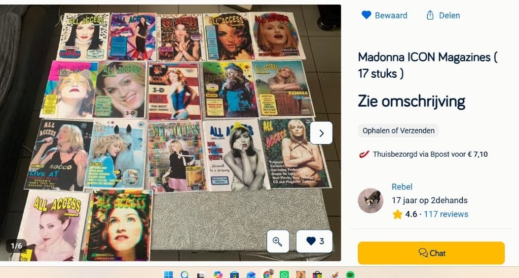 Madonna 17 Icons, Collections, Musique, Artistes & Célébrités, Enlèvement ou Envoi, Comme neuf, Livre, Revue ou Article