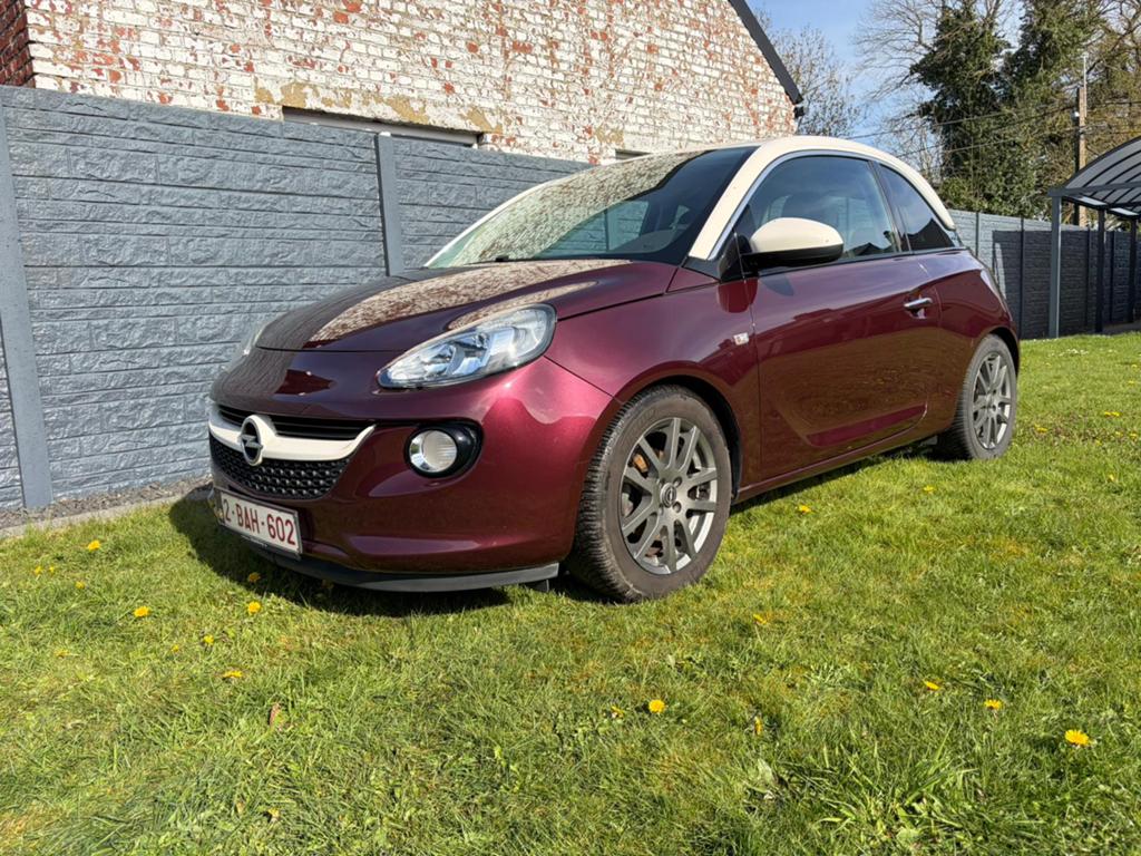 Opel Adam 1.2i jam in goede staat, Auto's, Opel, Voorwielaandrijving, Zwart, Particulier, Onderhoudsboekje
