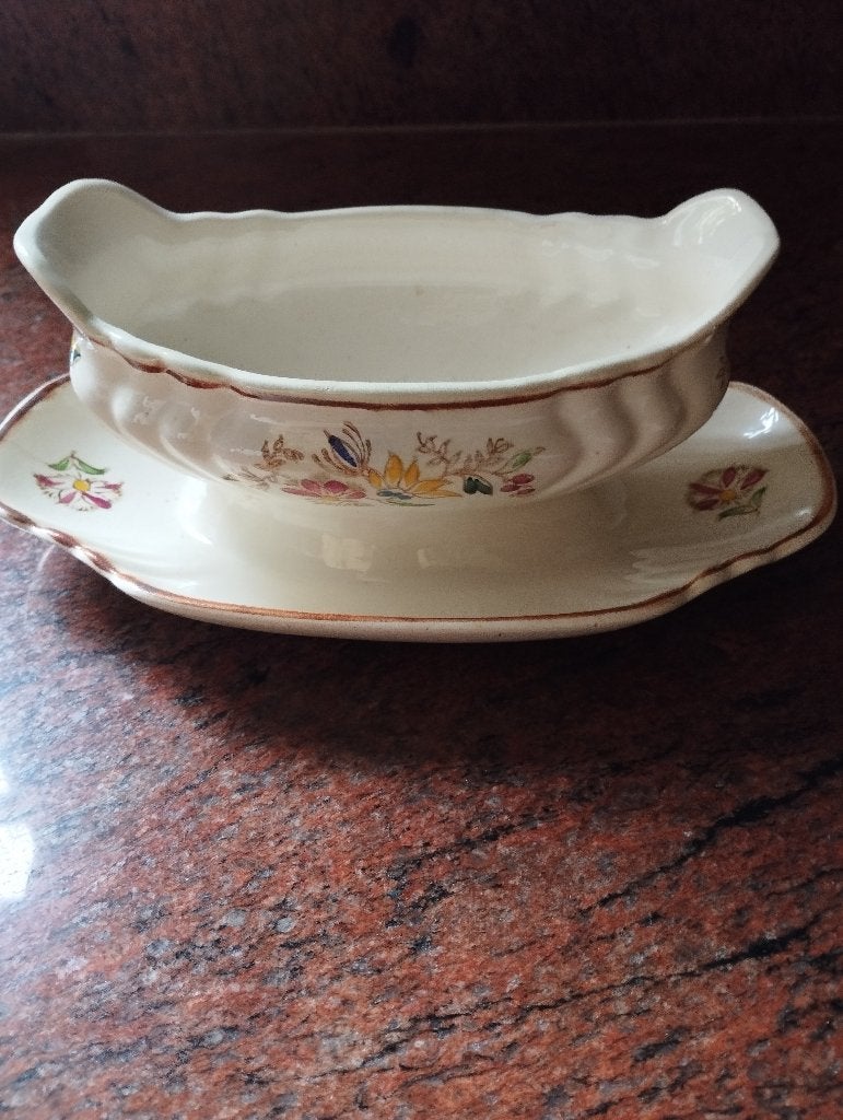 Saucière faïence LONGWY, Enlèvement ou Envoi