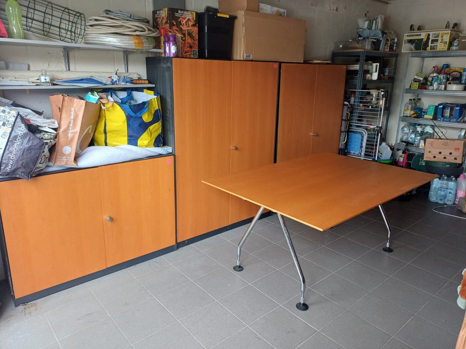 2 vergadertafels en 3 kasten, Zakelijke goederen, Kantoor en Winkelinrichting | Kantoormeubilair en Inrichting, Ophalen, Kast