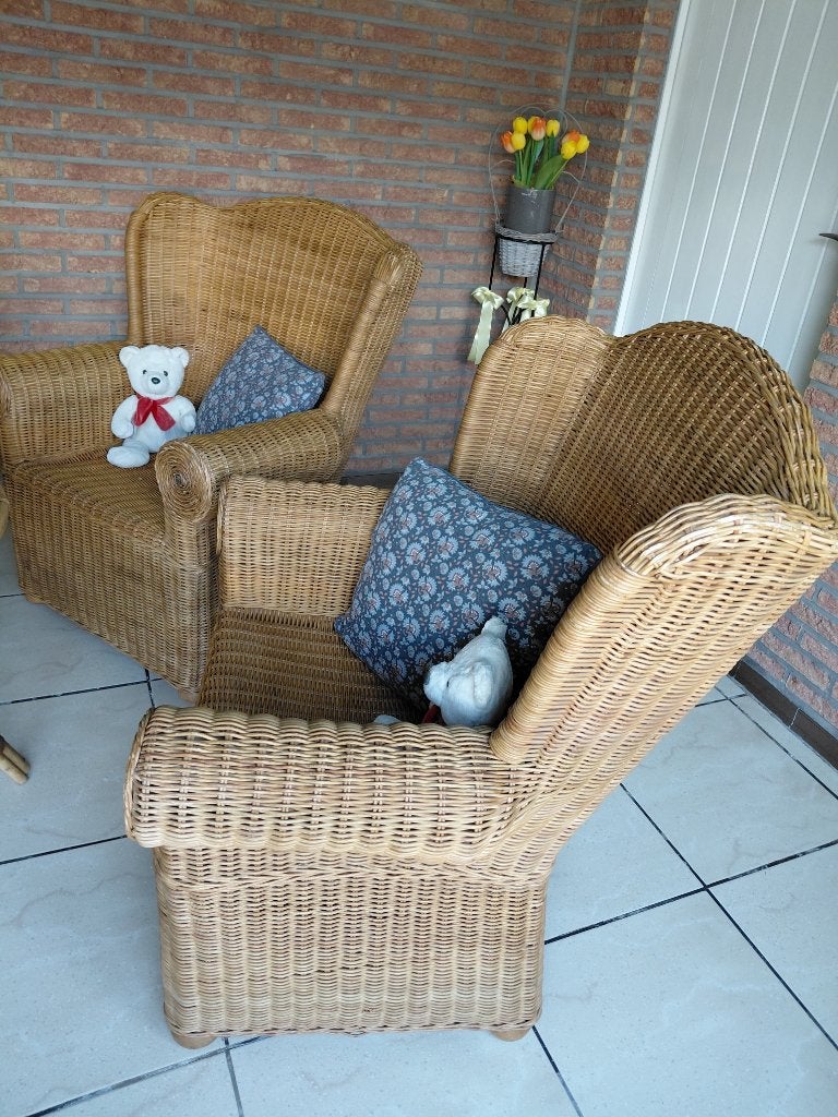 RIETEN SALON, Huis en Inrichting, Ophalen, Zo goed als nieuw, Riet of Rotan, COSY - LANDELIJK