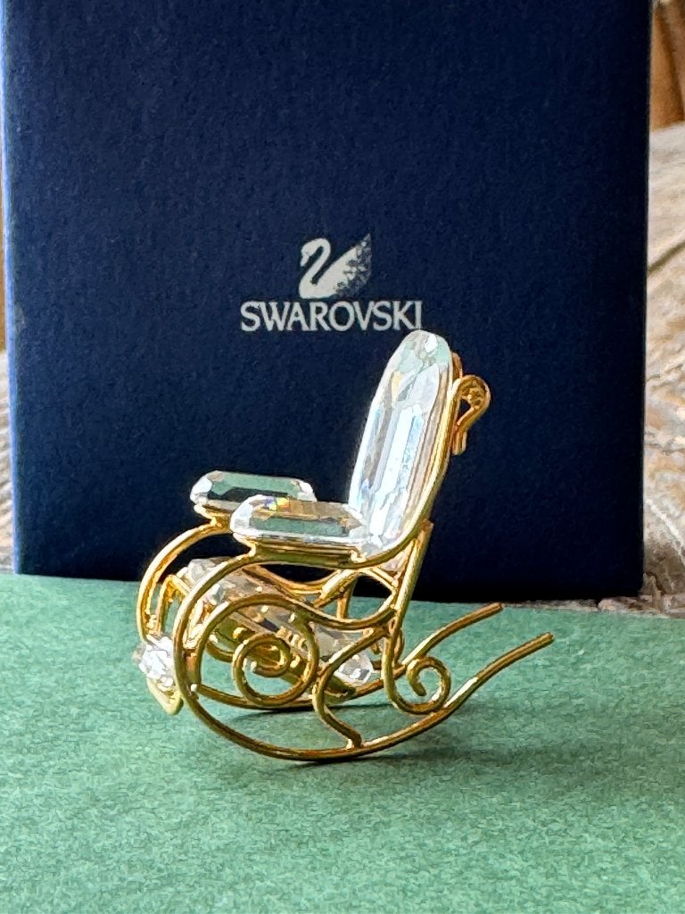 Swarovski miniatuur schommelstoeltje, Verzamelen, Ophalen of Verzenden, Nieuw, Figuurtje