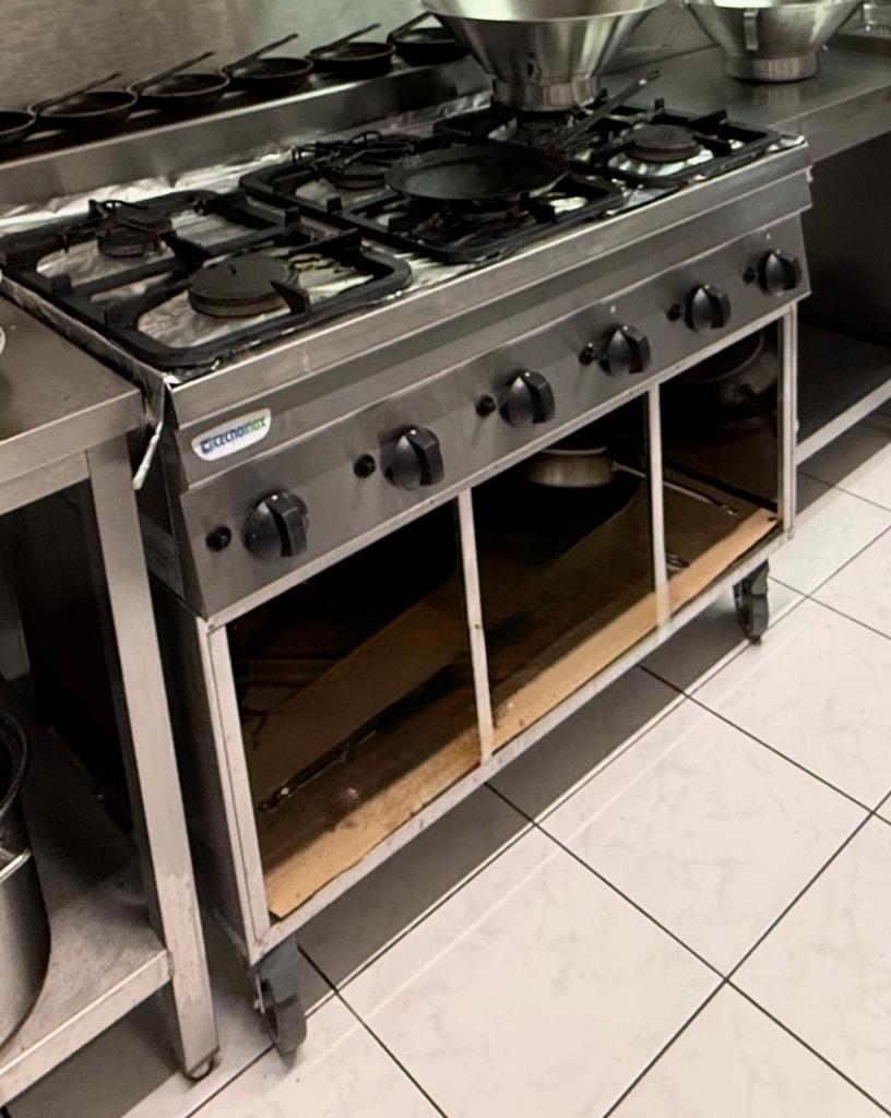 Gasfornuis 6-pis Tecnoinox, Ophalen, Gebruikt, Fornuis, Frituur en Grillen