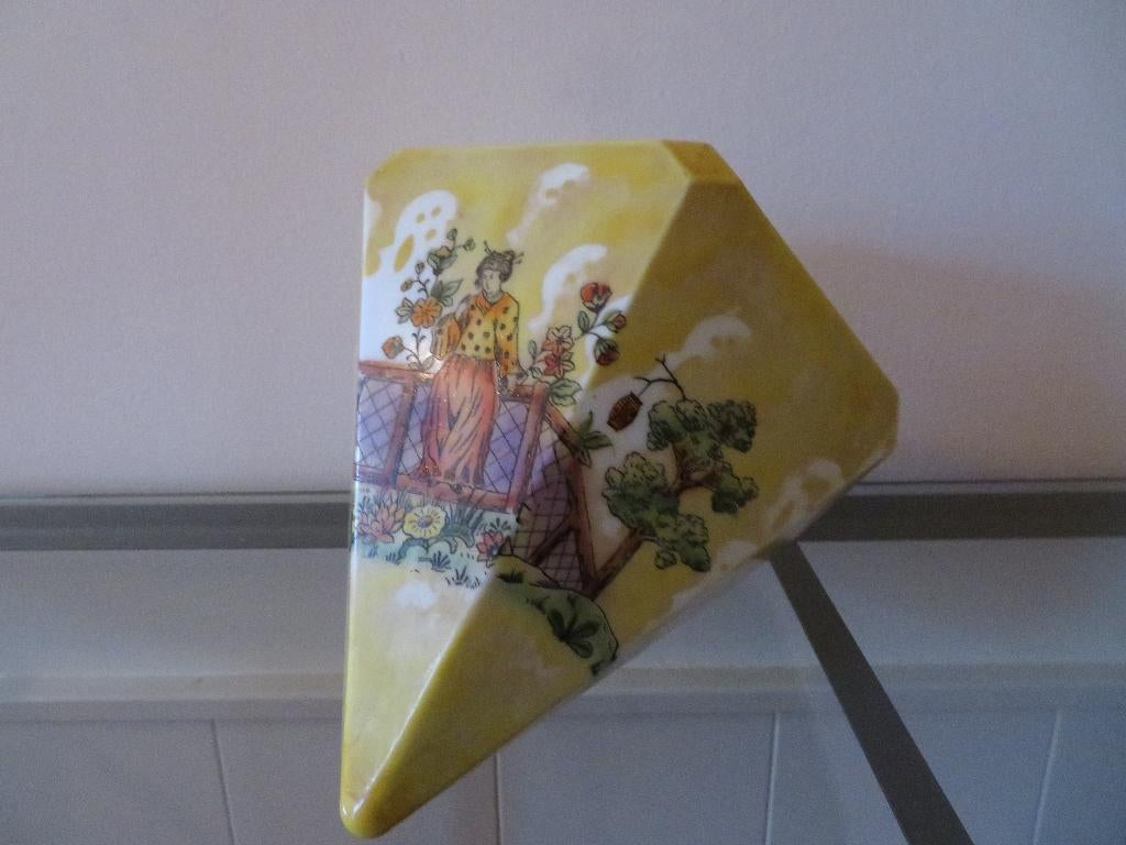 Antieke Art-Deco lampenkap met Oosterse voorstelling, Overige kleuren, 25 tot 50 cm, Nieuw, Ophalen of Verzenden