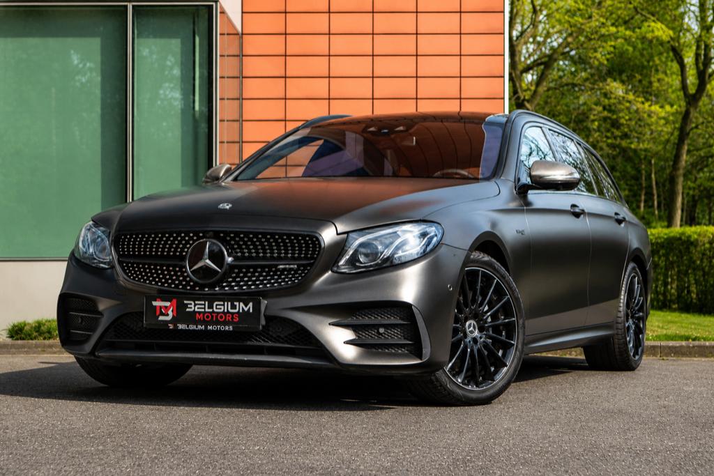 Mercedes-Benz E 43 AMG - 4-Matic - Volledige optie, Auto's, Automaat, Zwart, Leder, Bedrijf