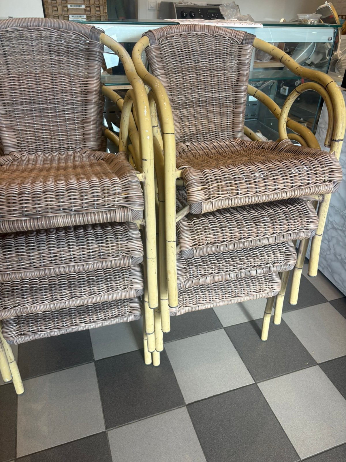 Teras stoeelen horeca, Tuin en Terras, Ophalen, Zo goed als nieuw