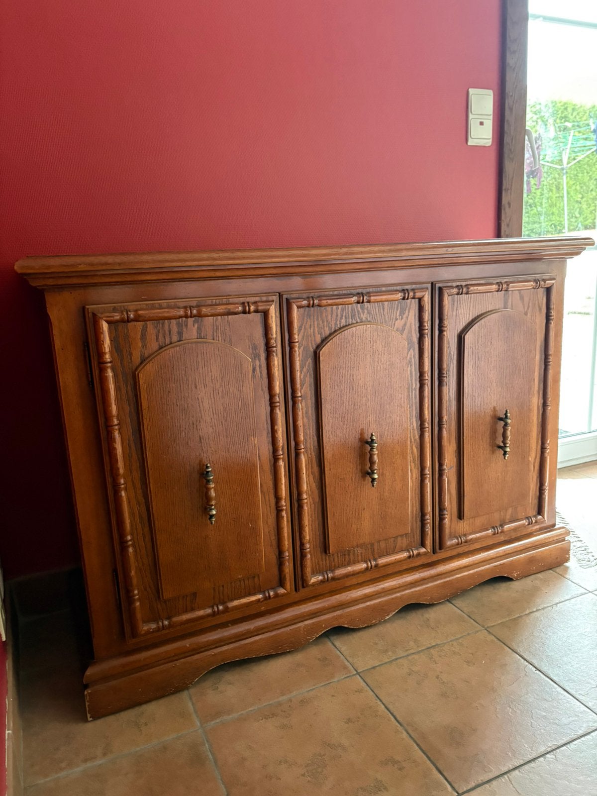 Very solid cabinet - free / gratuit, Maison & Meubles, Enlèvement, Utilisé, Teck