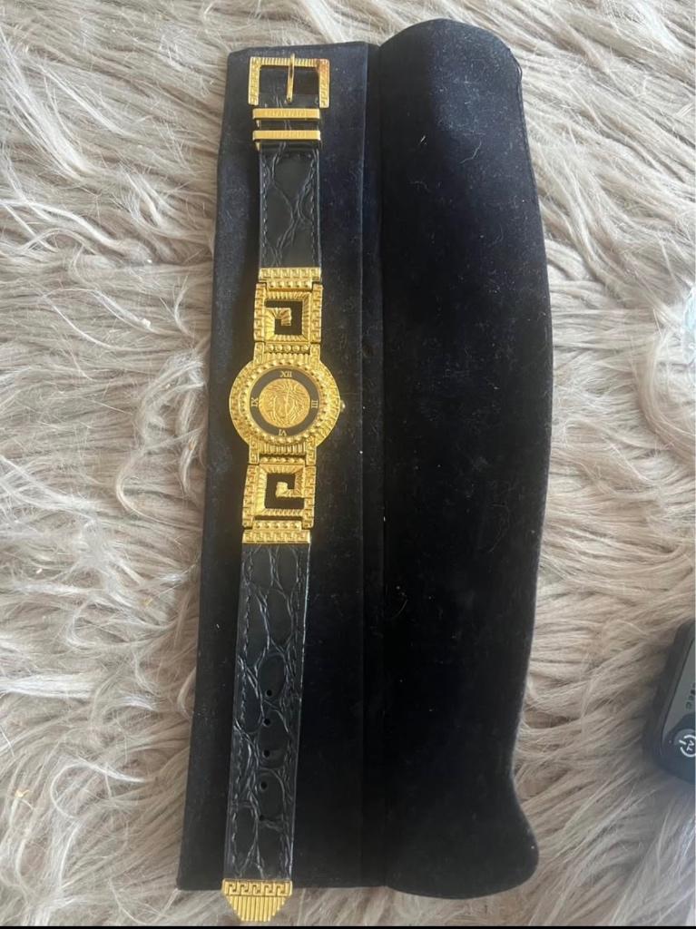 Horloge Versace, Handtassen en Accessoires, Onbekend, Goud, Ophalen, Overige merken