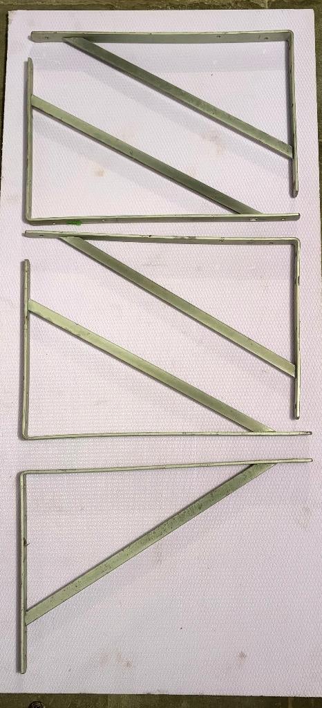 ÉQUERRE EN MÉTAL MASSIF GALVANISÉ SUPPORT D'ÉTAGÈRE - 5 PCS, Enlèvement, Neuf, Autres types