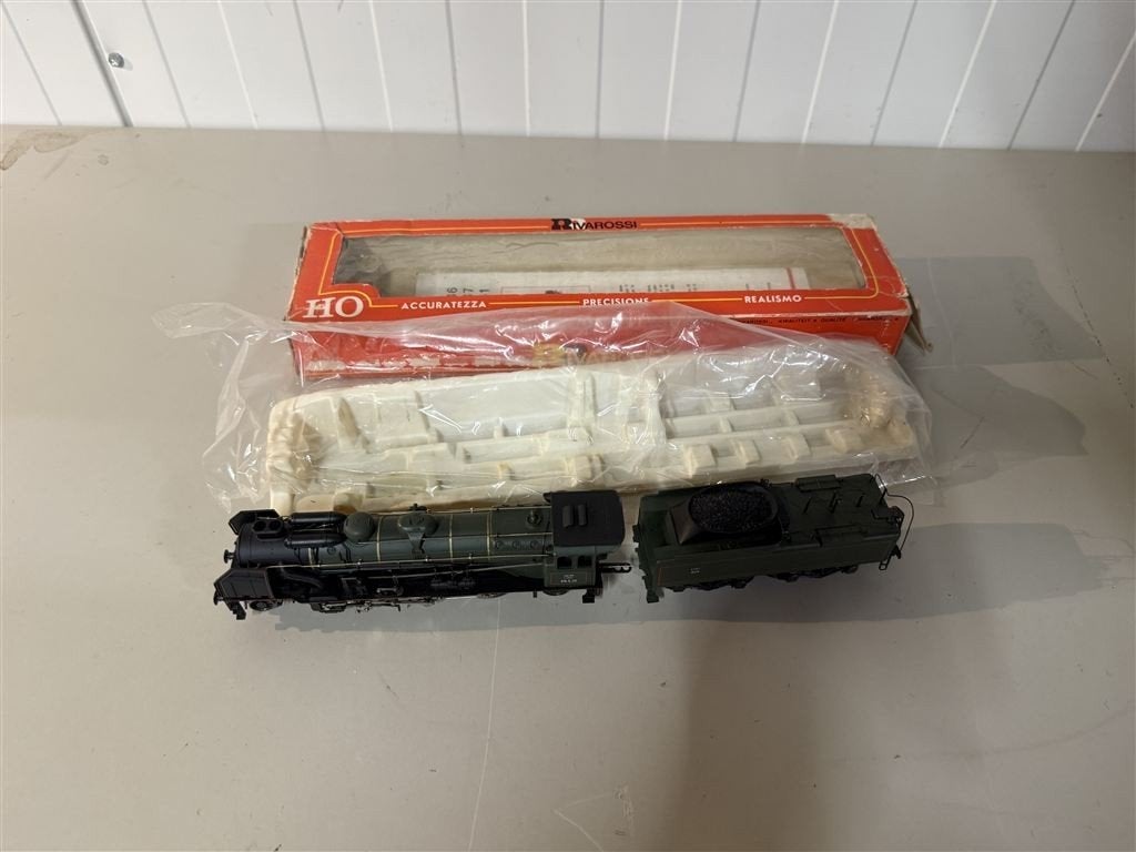 Model Trein - rivarossi ho 1341 franse sncf e22 stoomlocomot, Ophalen of Verzenden, Zo goed als nieuw