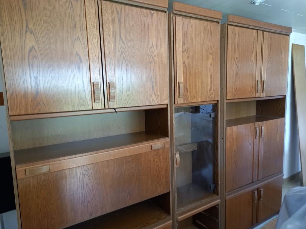 Woonkamerkast, bruin eikkleurig, Huis en Inrichting, Kasten | Buffetkasten, Ophalen