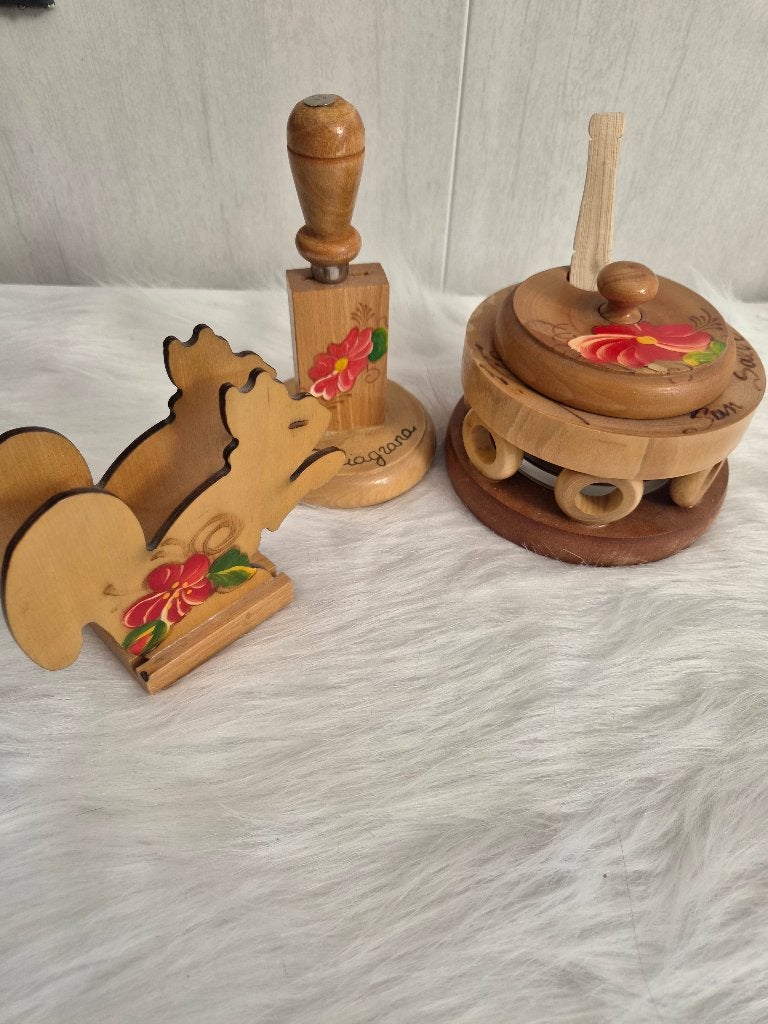 Set italien san salvo, Set de table, Fait à la main, Beige, Comme neuf
