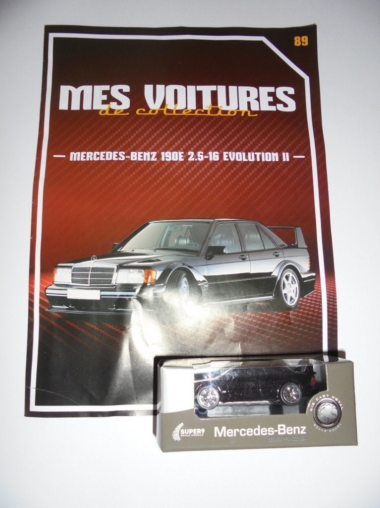 3 Mercedes mini auto's met Frans informatieboekje, Verzamelen, Ophalen of Verzenden, Zo goed als nieuw, Auto's