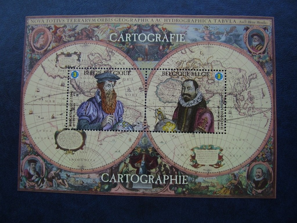 Blok 199 postfris - 2 x 3W - Cartografie, Enlèvement ou Envoi, Non oblitéré, Neuf