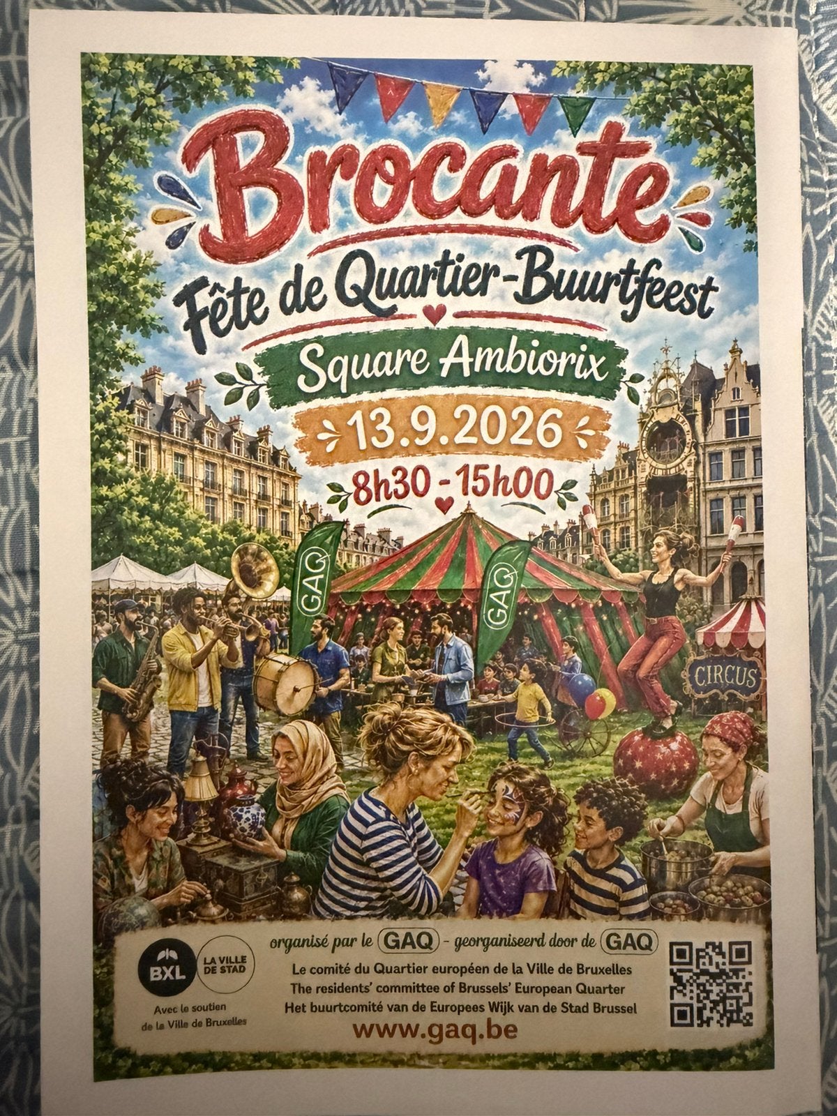Brocante 13 septembre bruxelles, Enlèvement, Comme neuf