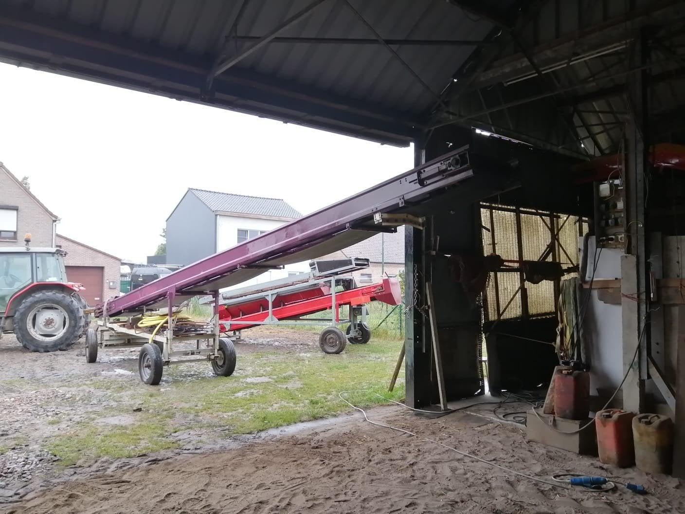 Paarse transportband 11 meter lang, Zakelijke goederen, Ophalen, Akkerbouw, Aardappeltechniek
