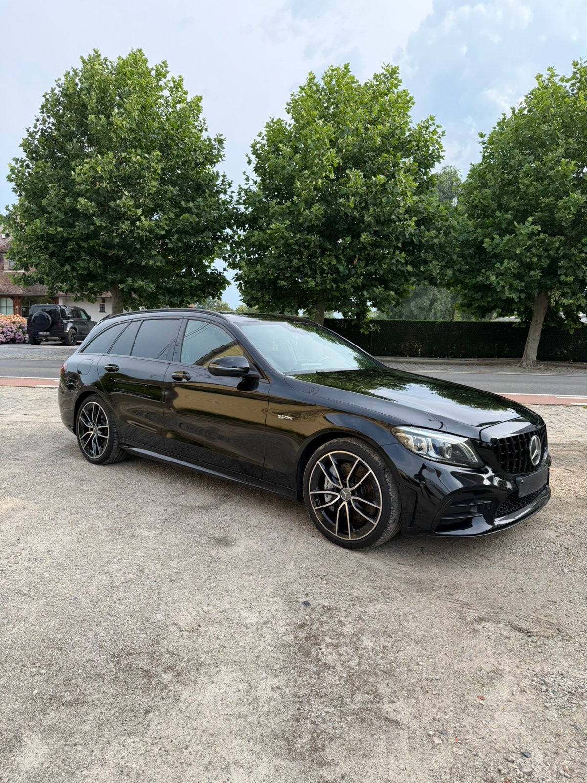 Mercedes C43 AMG LICHTE VRACHT, Auto's, Automaat, Zwart, Leder, Break