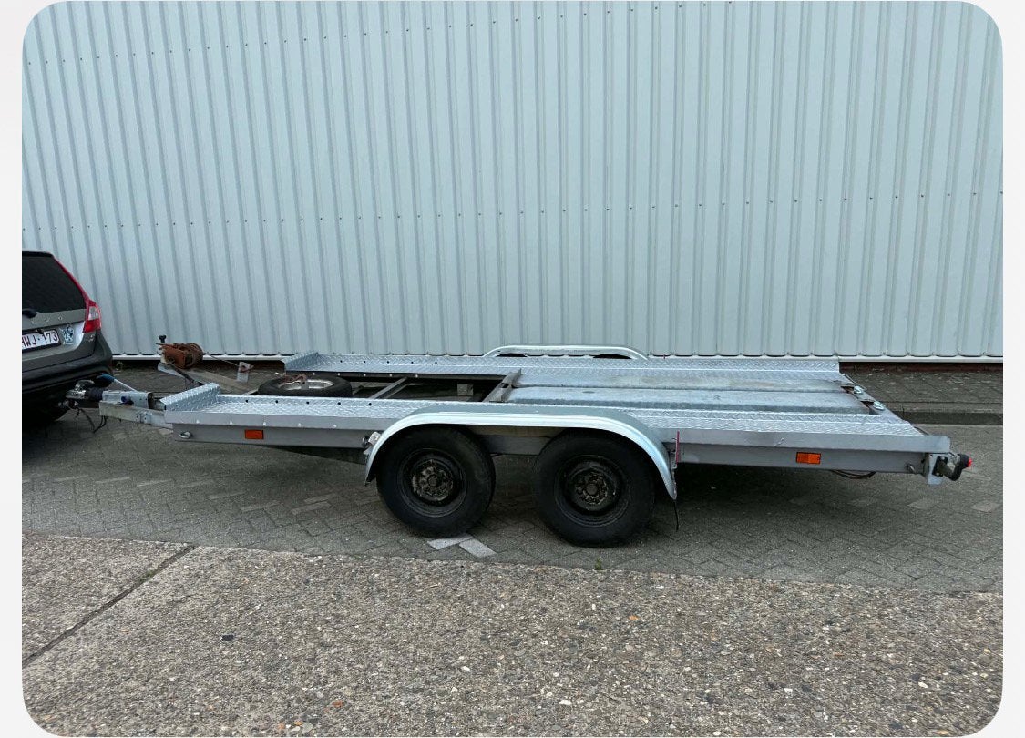Auto trailer te huur, Ophalen, Zo goed als nieuw