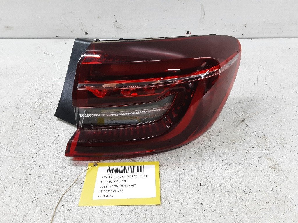ACHTERLICHT RECHTS Renault Clio V (RJAB) (265504885R), Gebruikt, Renault, Mevr. I. Hauben, Rue de l'Espoir 34 34
4030  GRIVEGNÉE, BE
