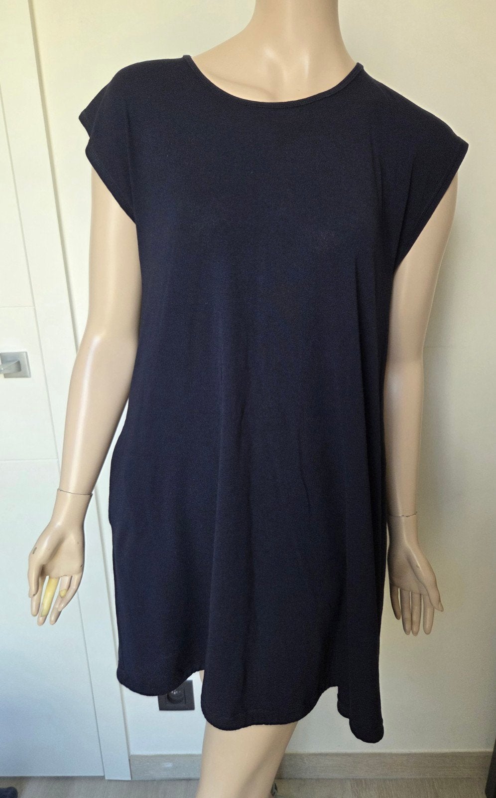 Blauwe tuniek Masai maat L, Enlèvement ou Envoi, Taille 42/44 (L)
