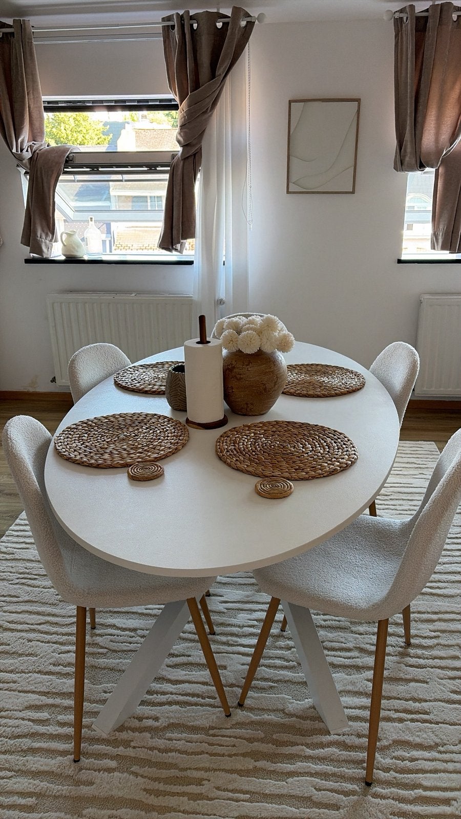 Table a manger avec 6 chaises, Enlèvement ou Envoi, Comme neuf