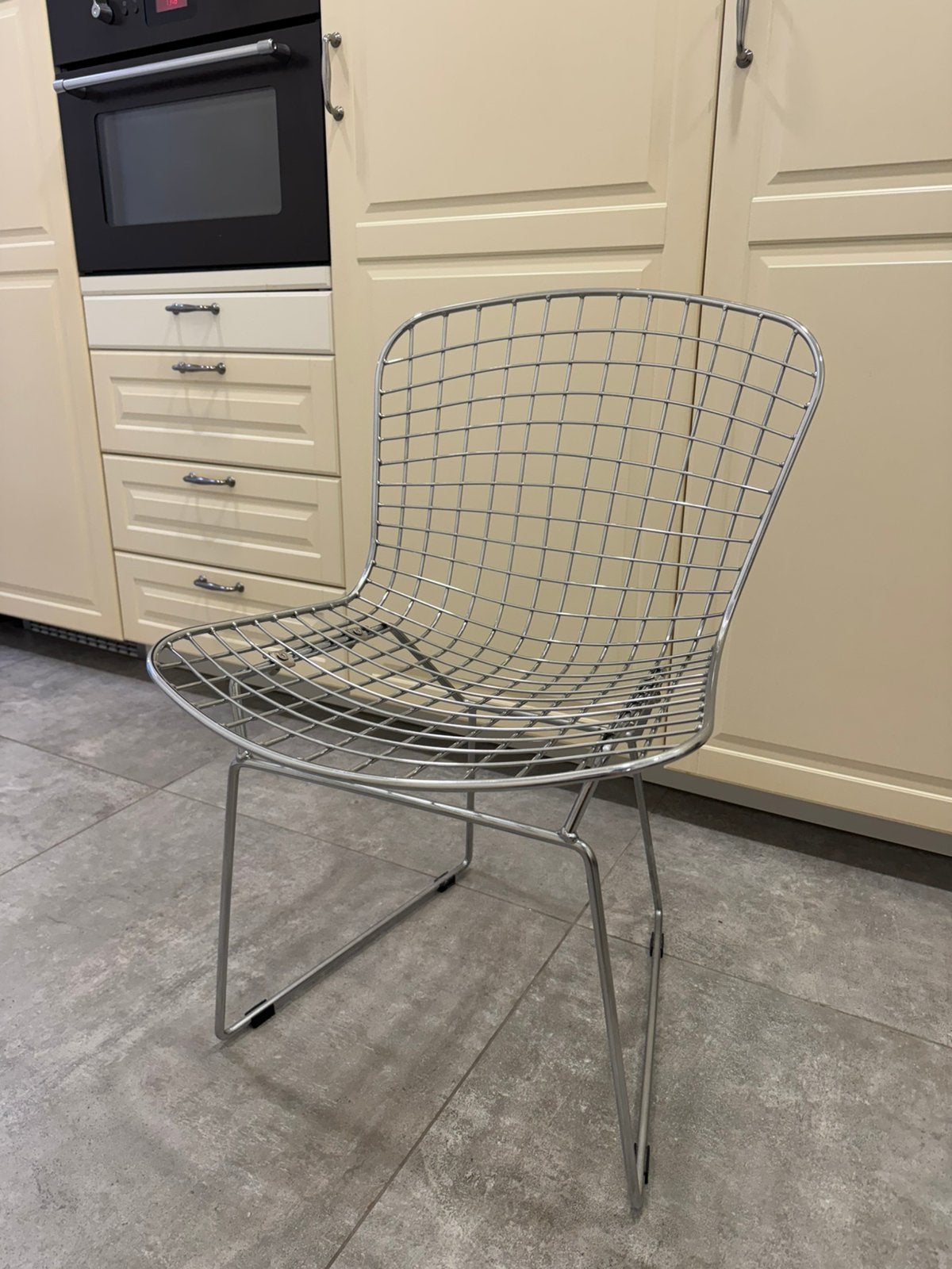 Set van 4 metalen stoelen, Ophalen, Zo goed als nieuw