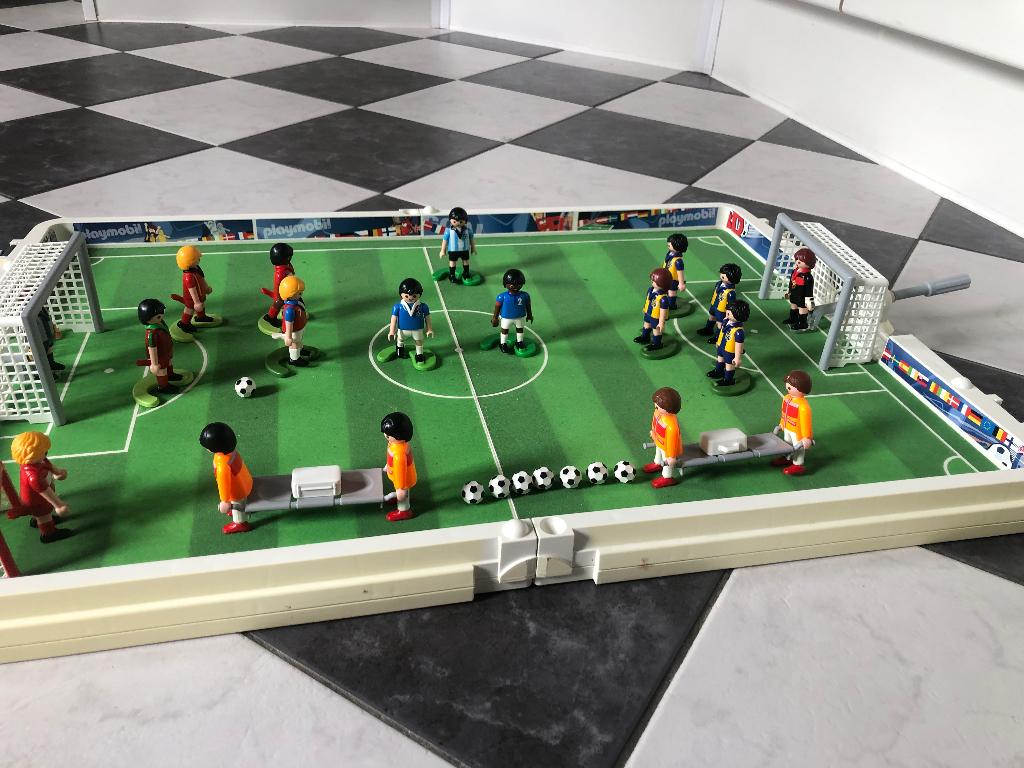 Voetbalplein playmobil, Ophalen, Gebruikt