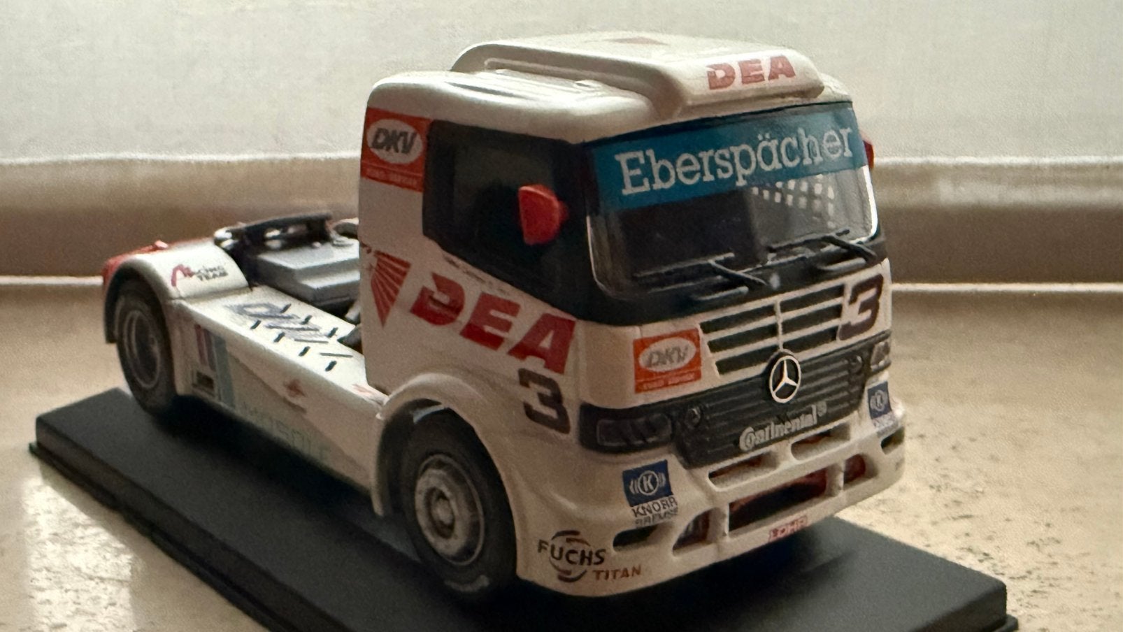 Mercedes Atego Race truck ETC 1999 Oestreich, Hobby en Vrije tijd, Modelauto's | 1:43, Ophalen of Verzenden, Zo goed als nieuw