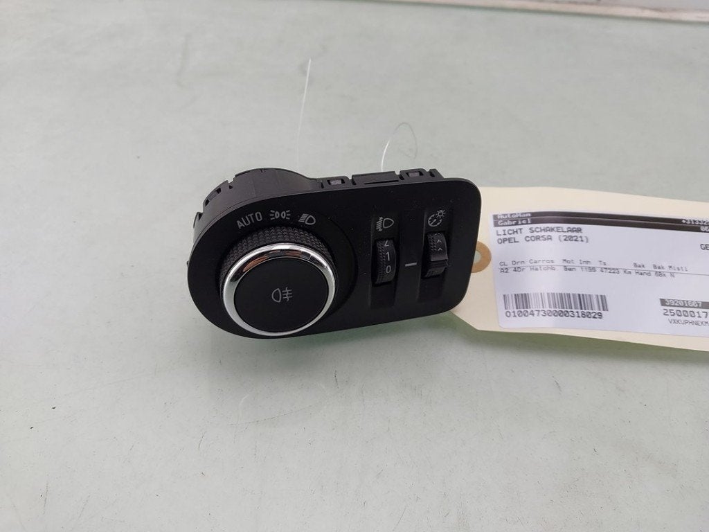 INTERRUPTEUR D'ECLAIRAGE Opel Corsa F (UB / UH / UP), Utilisé, Opel