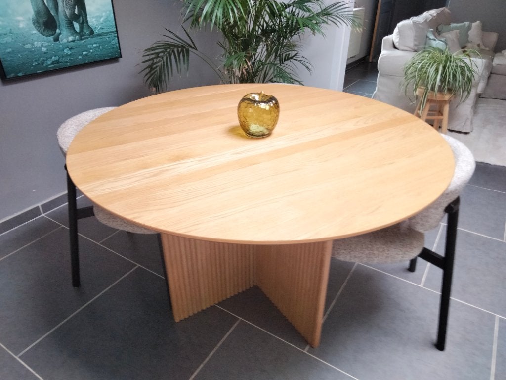 Eettafel teak, Ophalen, Nieuw, Vier personen, 100 tot 150 cm